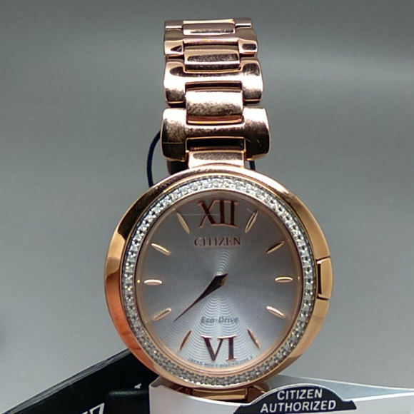 NEW! CITIZEN CAPELLA DIAMOND SILVER DIAL LADIES 34 - Picture 4 of 6